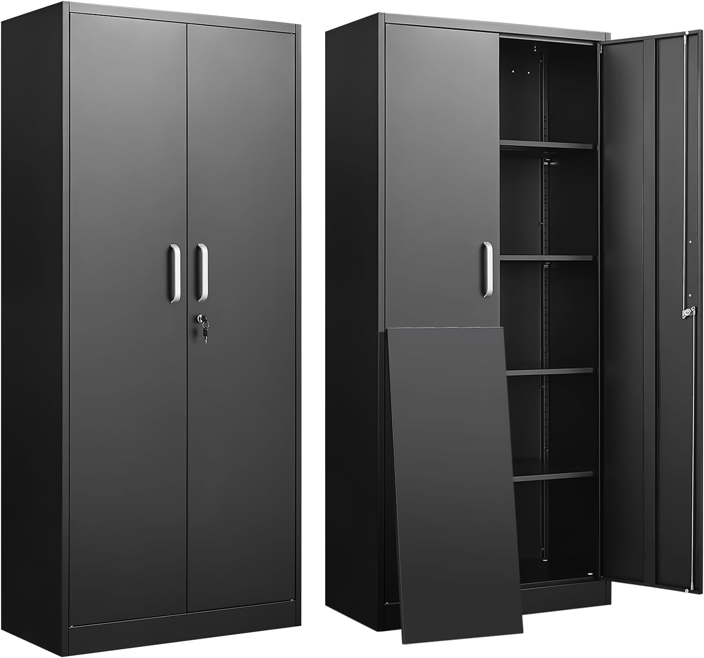 Amazon.com: Guizeeopo Metal Storage Cabinet with Adjustable